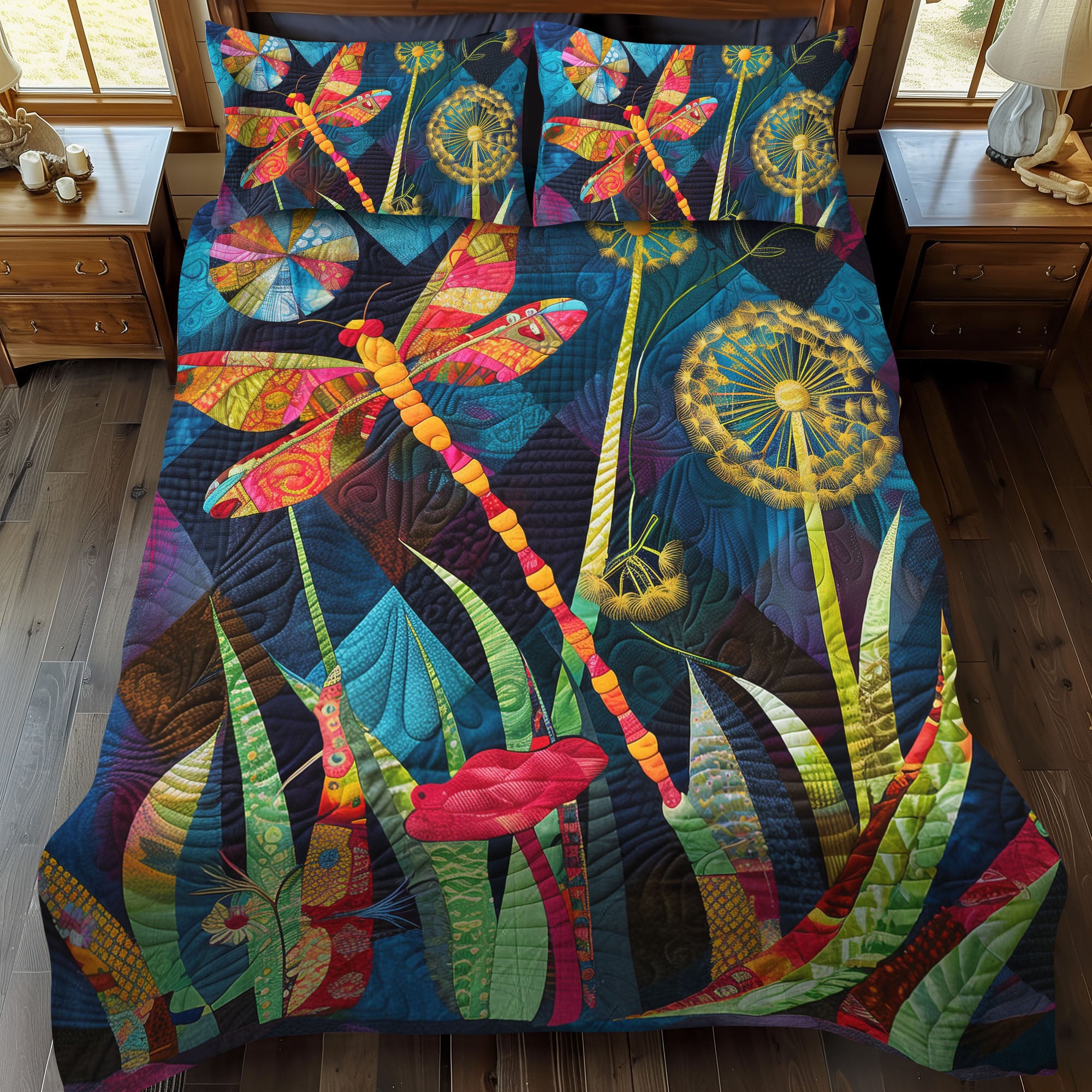 Whimsical Owls 3-Piece Quilted Bedding Set NCU0VL169 main image 1