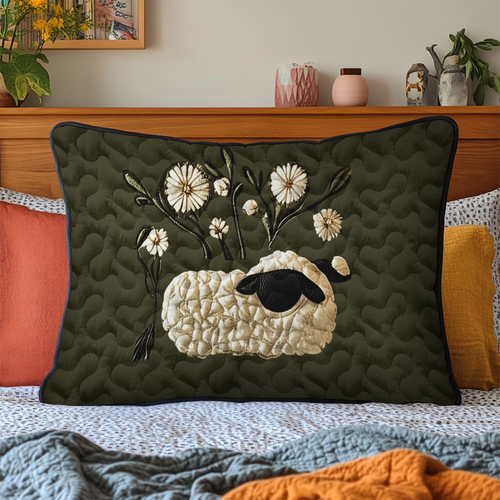 Baa Blessing Quilted Bedding Pillow Case NCU0DK4665