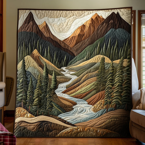Forest Trail Quilted Blanket NCU0TH2729
