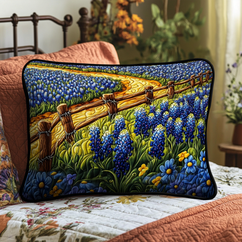 Bluebonnet Trail Quilted Bedding Pillow Case NCU0NT6031