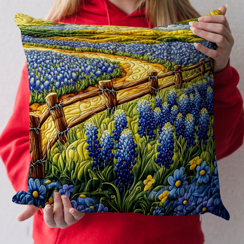 Bluebonnet Trail Quilted Pillow Case NCU0NT6032