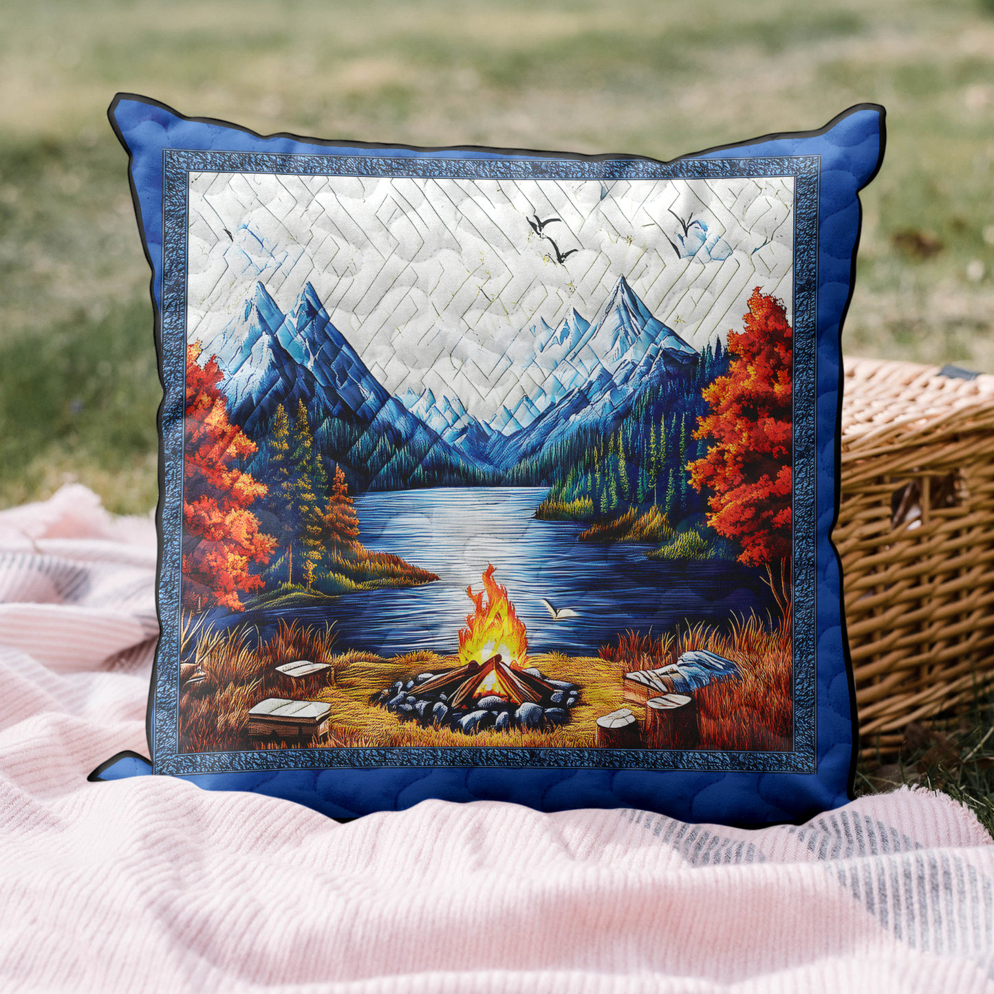 Adventure Camp Quilted Pillow Case NCU0DK6172