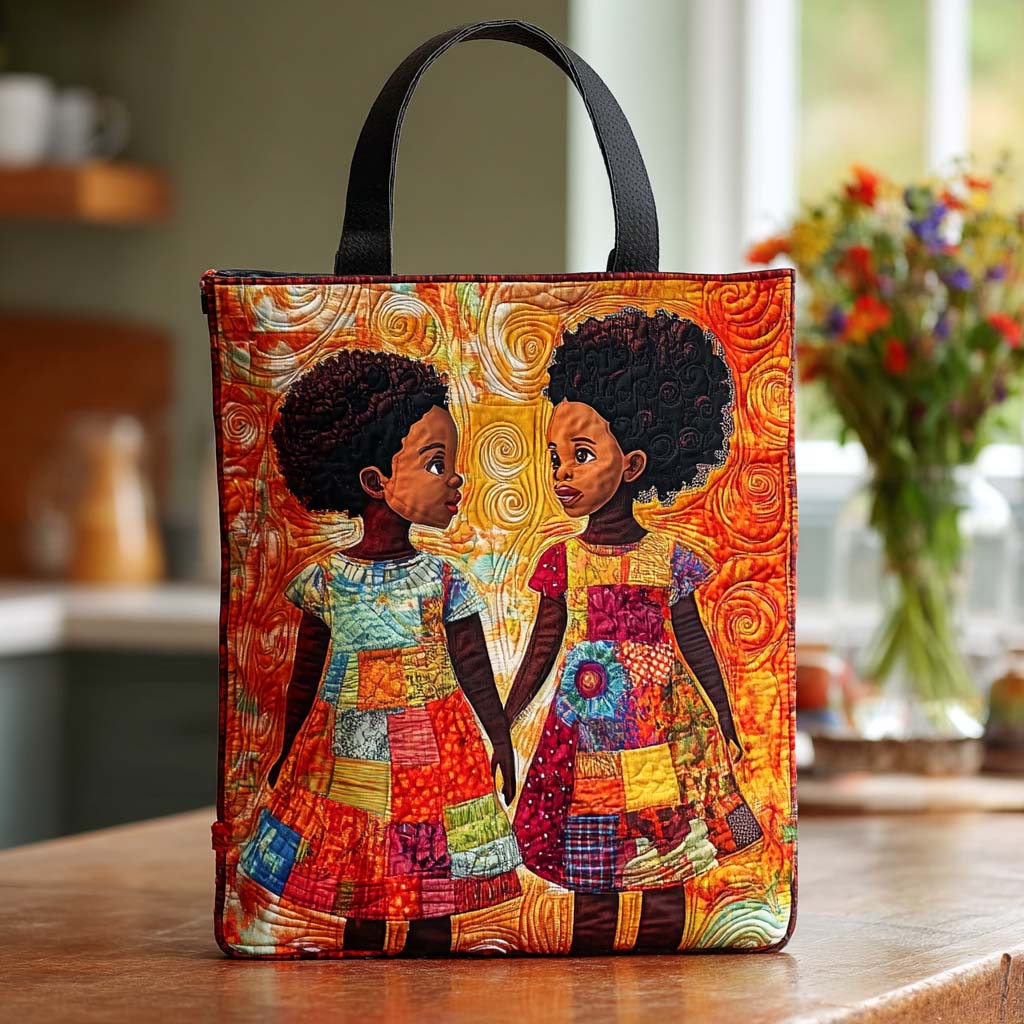 Afro Sunshine Quilted Tote Bag NCU0NT8517