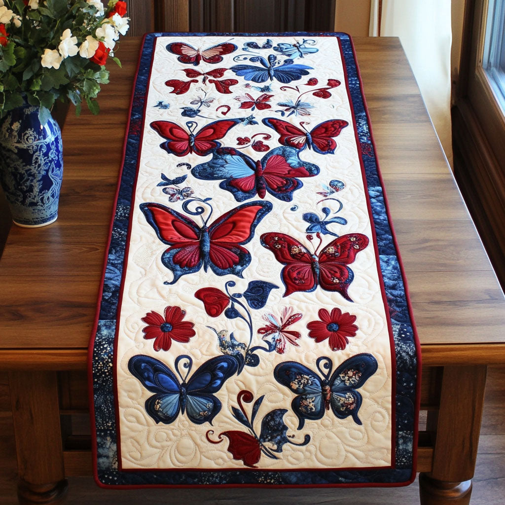Garden Whisper Quilted Table Runner NCU0DQQ0230