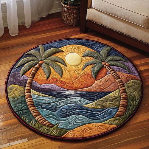 Aloha Horizon Quilted Round Mat NCU0NT7483