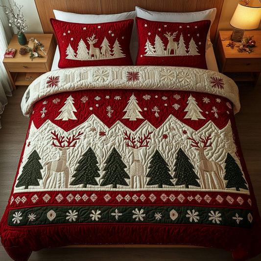 Alpine Bliss 3-Piece Quilted Bedding Set NCU0VH464