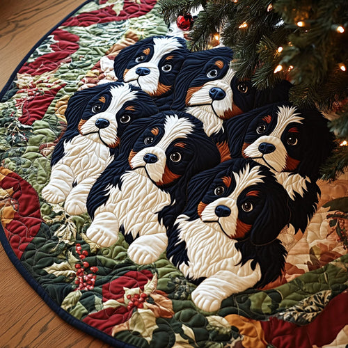 Alpine Haven Quilted Christmas Tree Skirt NCU0PT2584