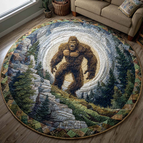Alpine Howl Quilted Round Mat NCU0XD1060