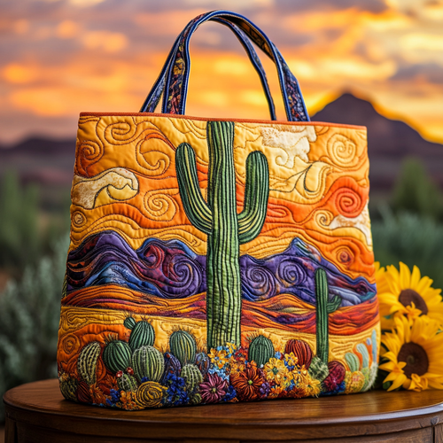 Amber Horizon Quilted Tote Bag NCU0VL2802