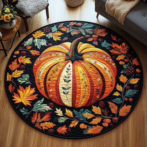 Amber Pathway Quilted Round Mat NCU0PT7871