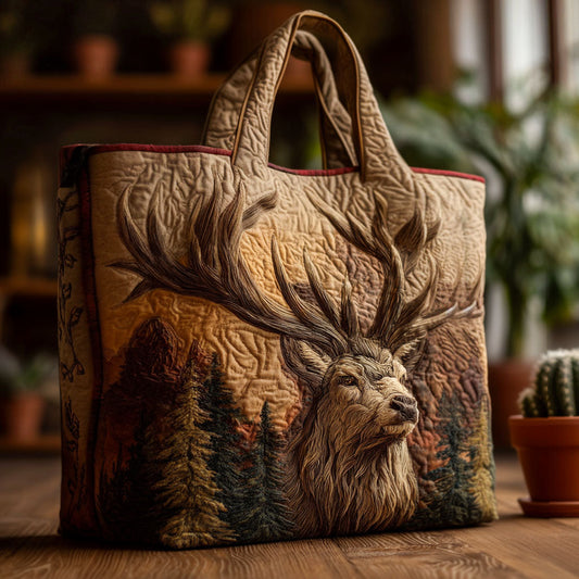 Antler Trail Quilted Tote Bag NCU0PT8711