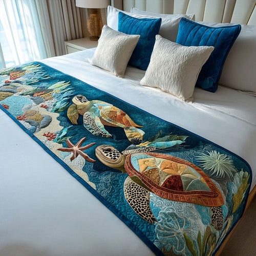 Aquatic Adventurer Quilted Bed Runner NCU0PT8090