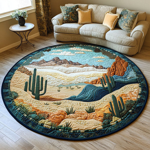 Arid Horizon Quilted Round Mat NCU0PT5492