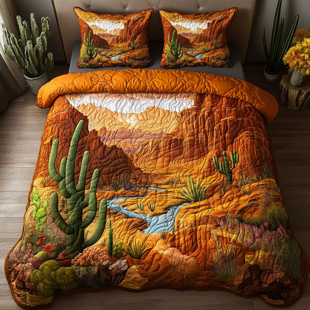 Canyon Edge Camp 3-Piece Quilted Bedding Set GFTOHD7652 main image 0