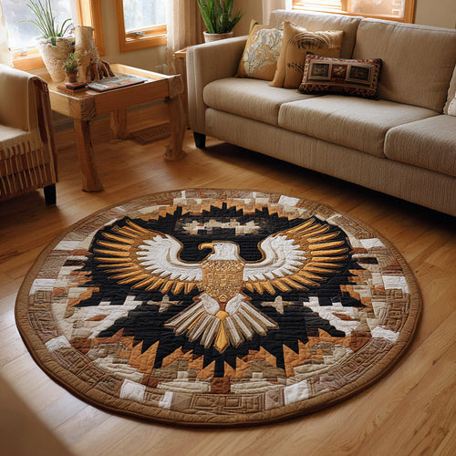 Arrowed Eagle Quilted Round Mat NCU0HH064