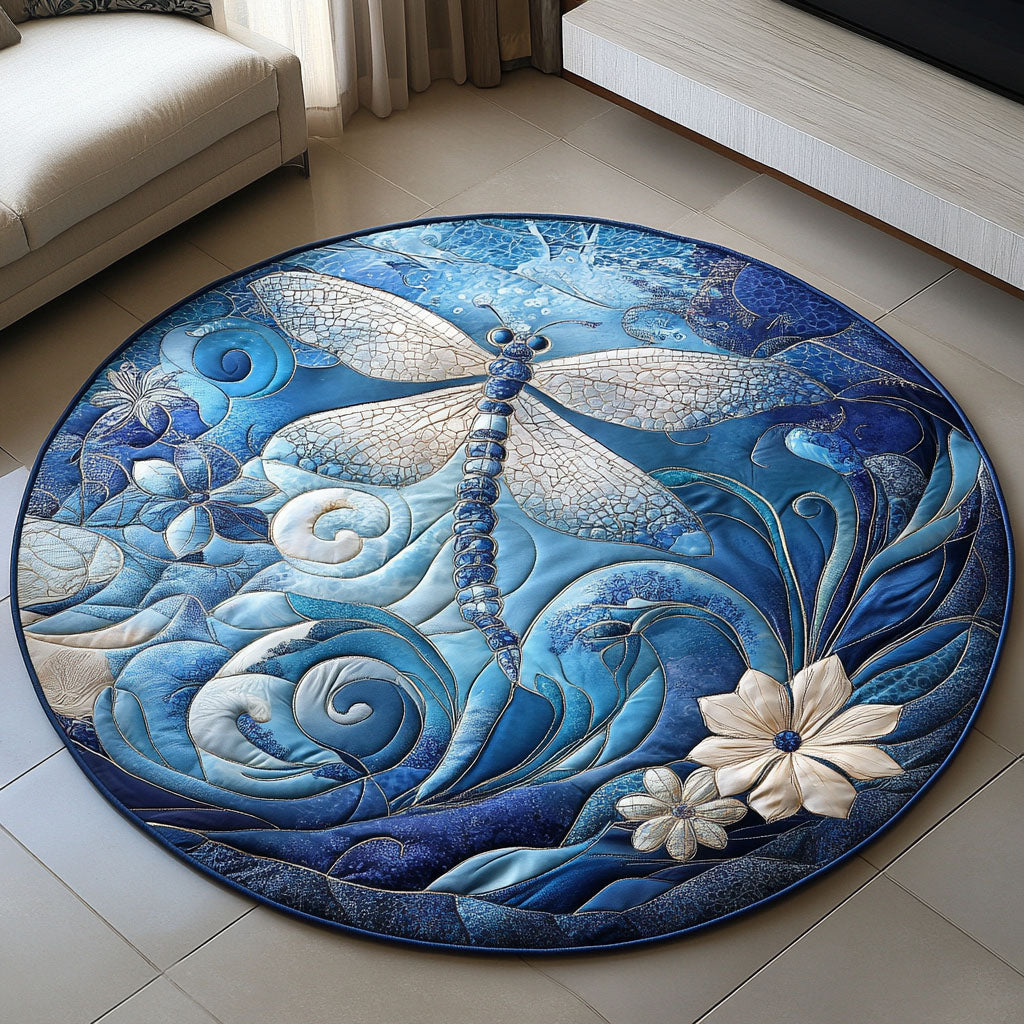 Artful Wings Quilted Round Mat NCU0PT3881