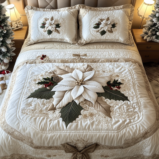 Aurora Bloom 3-Piece Quilted Bedding Set NCU0DV1998