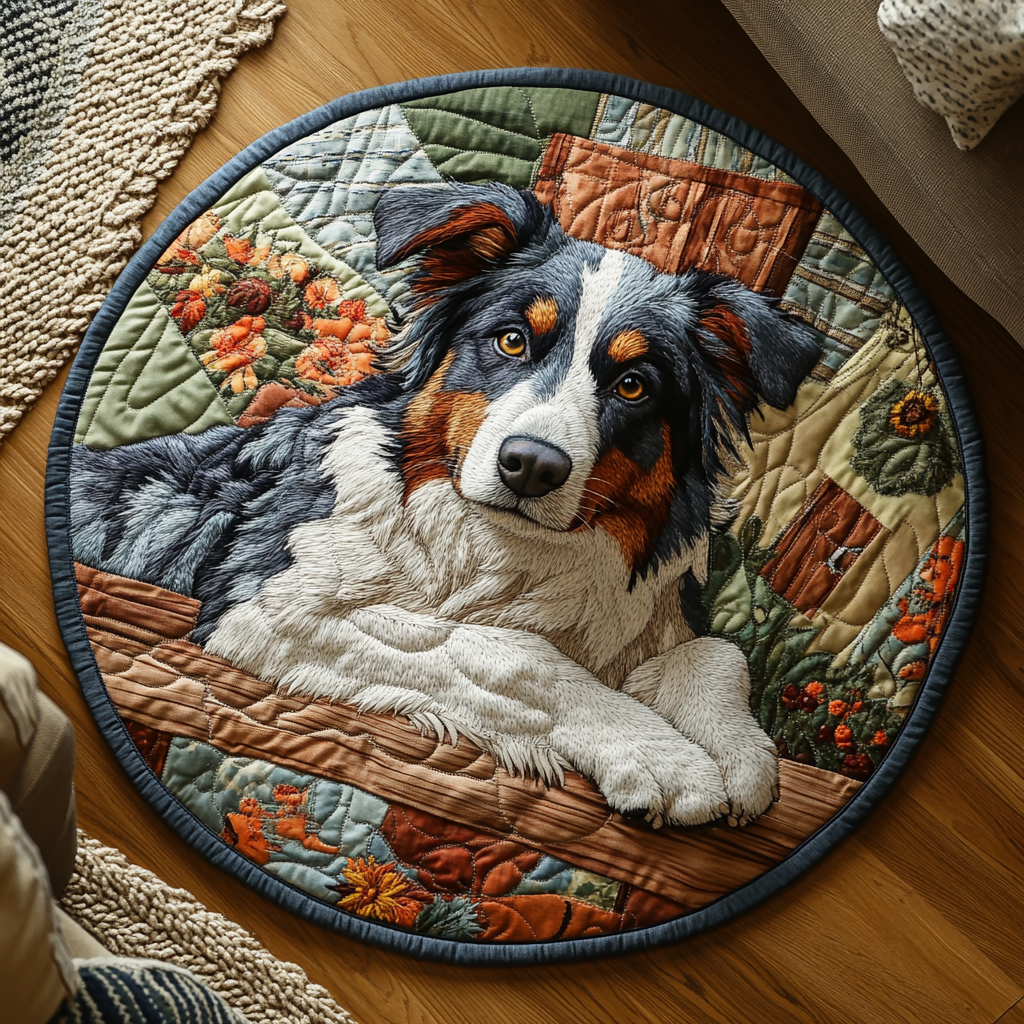 Aussie Whirlwind Quilted Round Mat NCU0DV4376