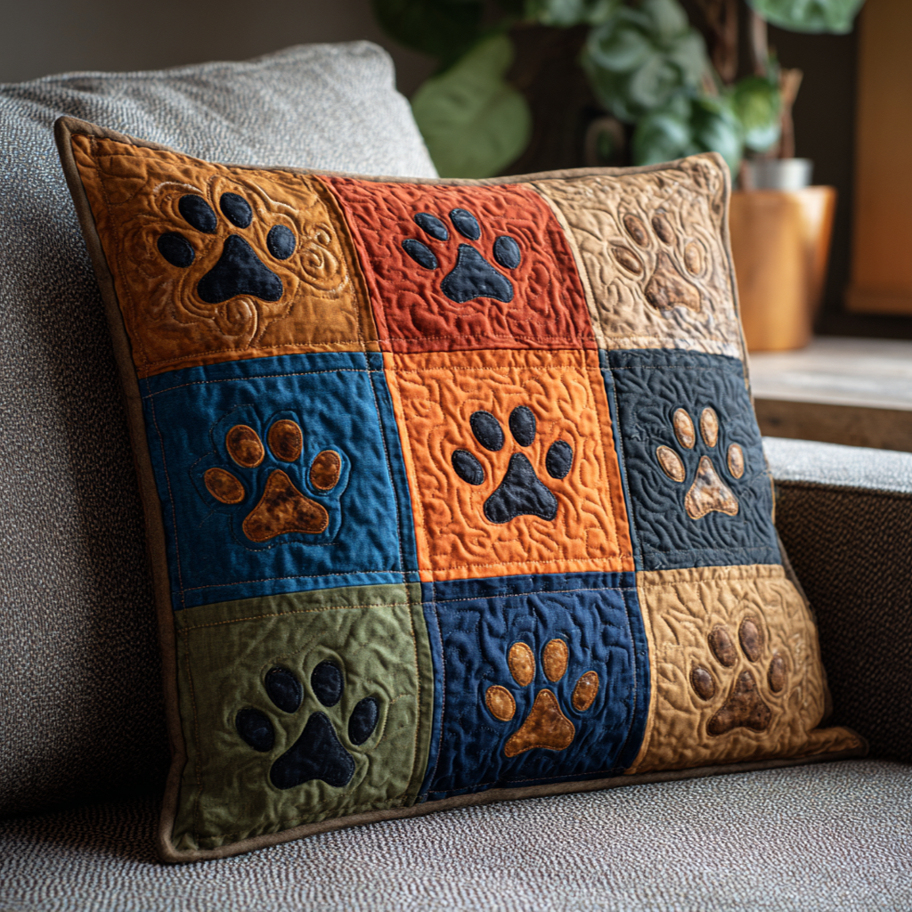 Autumn Paws Quilted Pillow Case NCU0NT10181