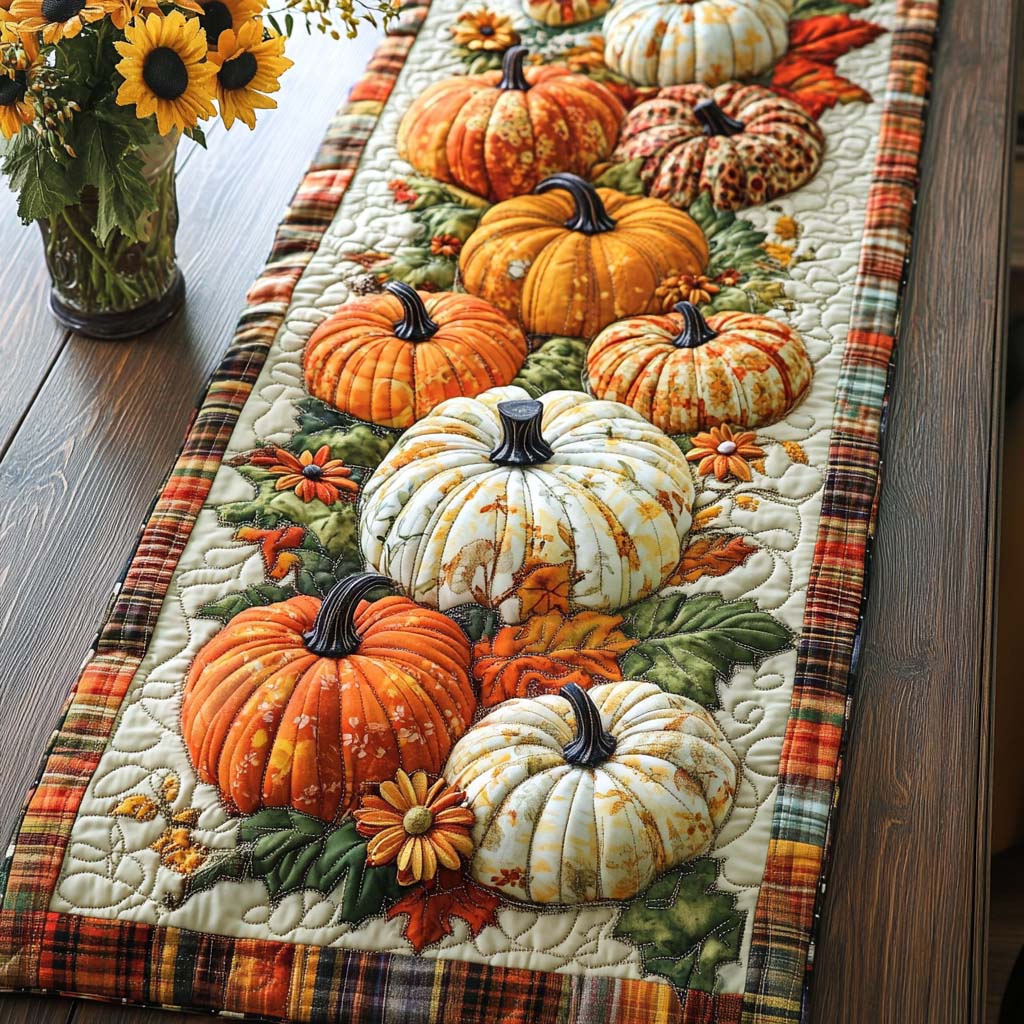 Autumn Blessings Quilted Table Runner NCU0NT8840 – Vantique