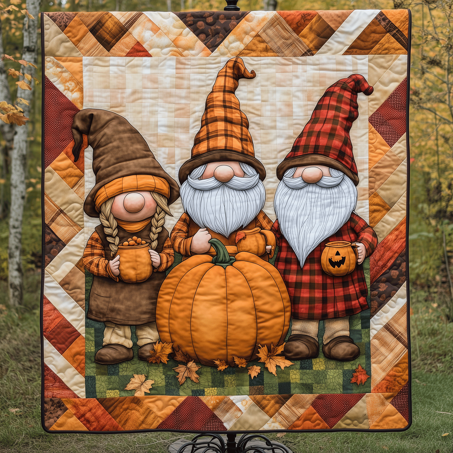 Mystical Gaze Quilted Blanket NCU0VH644