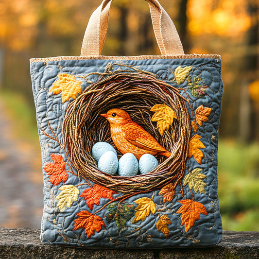 Autumn Nest Quilted Tote Bag NCU0TD601