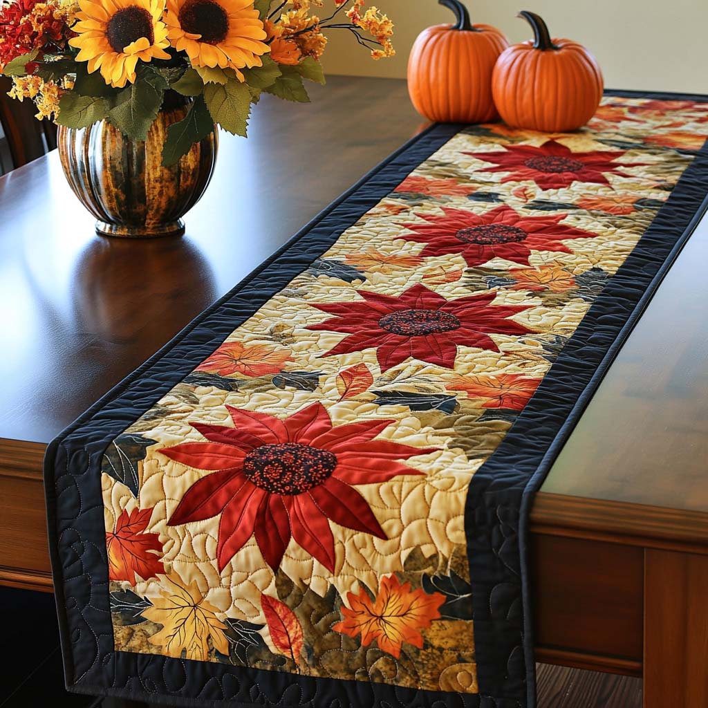 Autumn Radiance Quilted Table Runner NCU0NT1454 – Vantique
