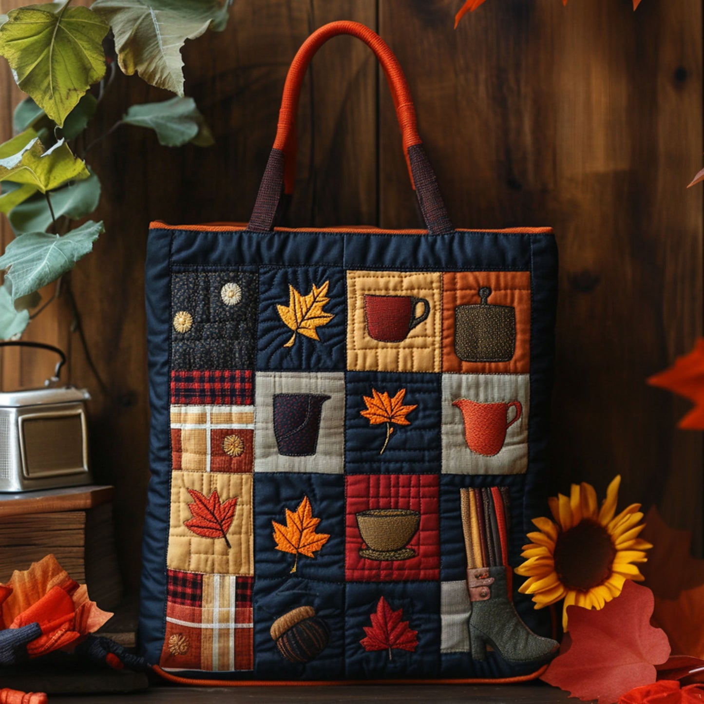 Autumn Reflections Quilted Tote Bag NCU0PT7898