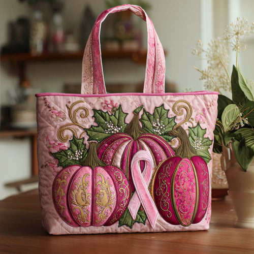 Autumn Ribbon Harvest Quilted Tote Bag NCU0NT9446
