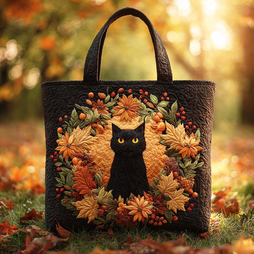 Autumn Whiskers Quilted Tote Bag NCU0TD151