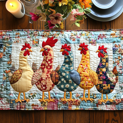 Barnyard Bliss Quilted Table Runner NCU0VH2819