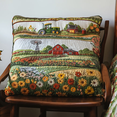 Barnyard Blossom Quilted Bedding Pillow Case NCU0PT5805