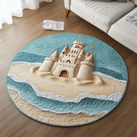 Beach Haven Quilted Round Mat NCU0VH3853