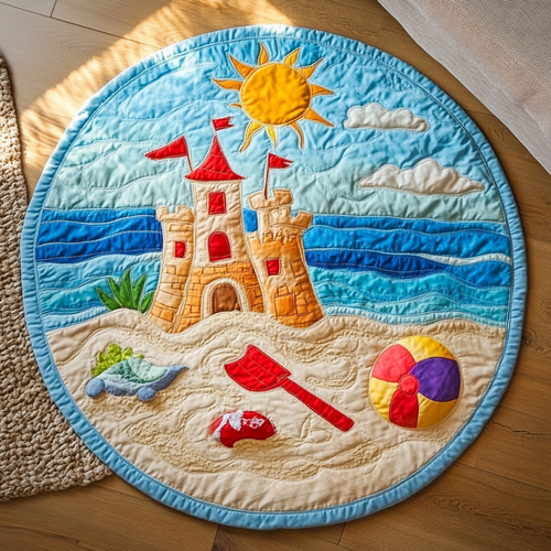 Beach Bliss Quilted Round Mat NCU0VH3858