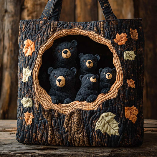 Bear Den Family Quilted Tote Bag NCU0XD1169
