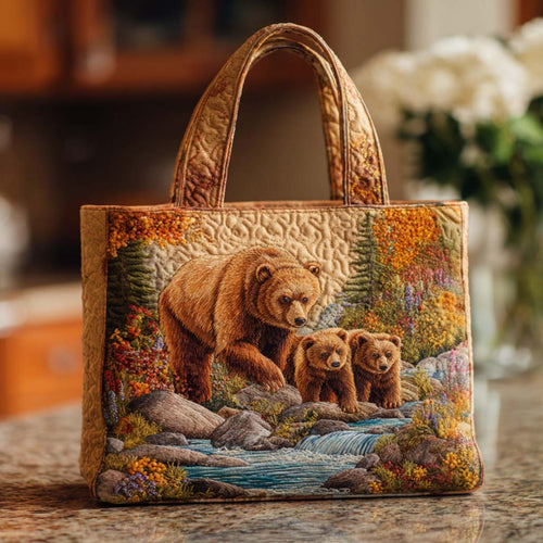 Bear Lake View Quilted Tote Bag NCU0NT9165