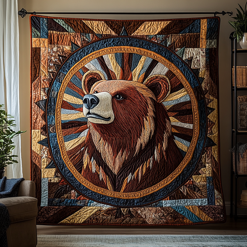 Bear Legend Quilted Blanket NCU0DK8993