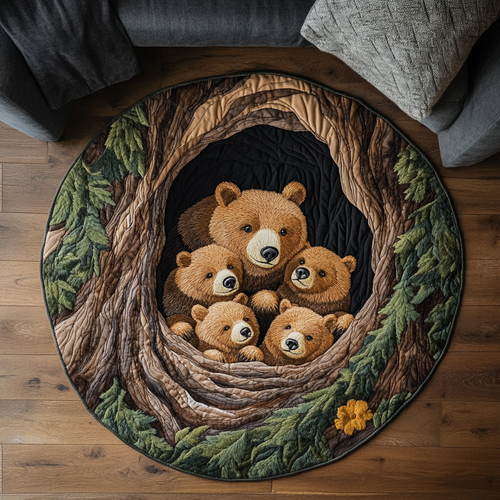 Bear Valley Quilted Round Mat NCU0DK10351