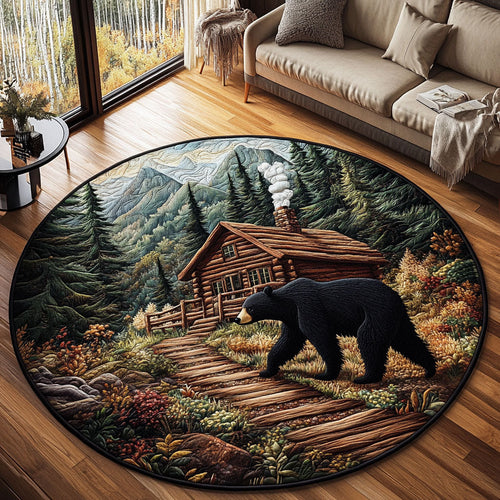 Bearwood Retreat Quilted Round Mat NCU0PT6770