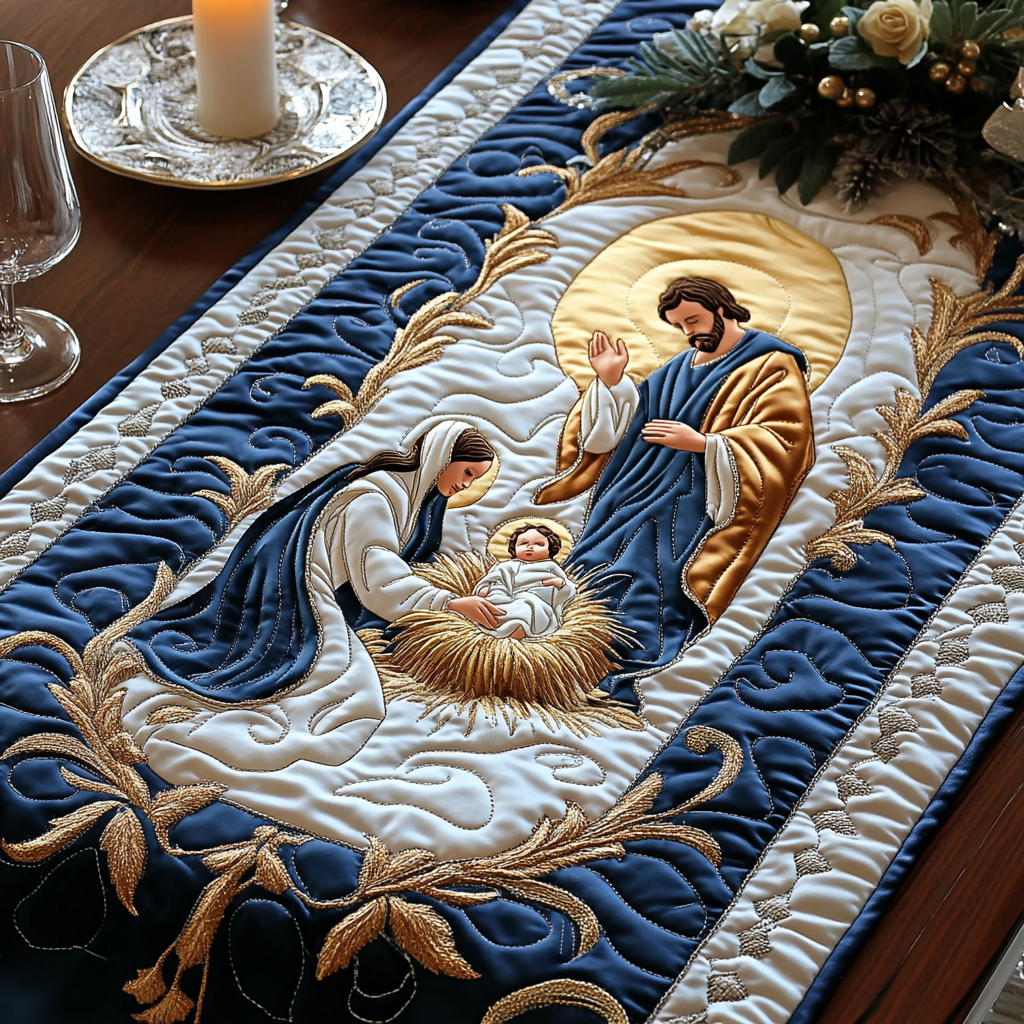 Blessed Journey Quilted Table Runner NCU0NNT3077