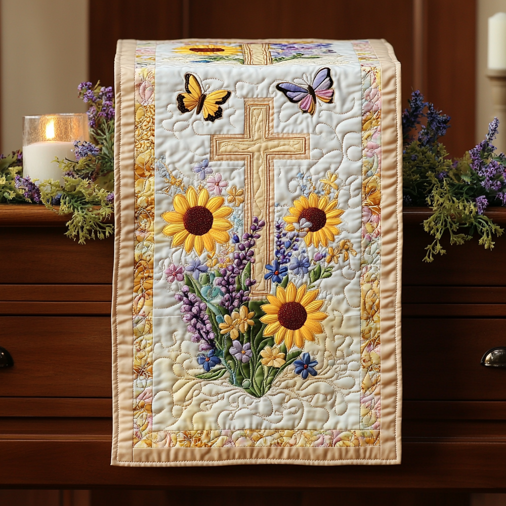 Divine Light Quilted Table Runner GFTOTP14324
