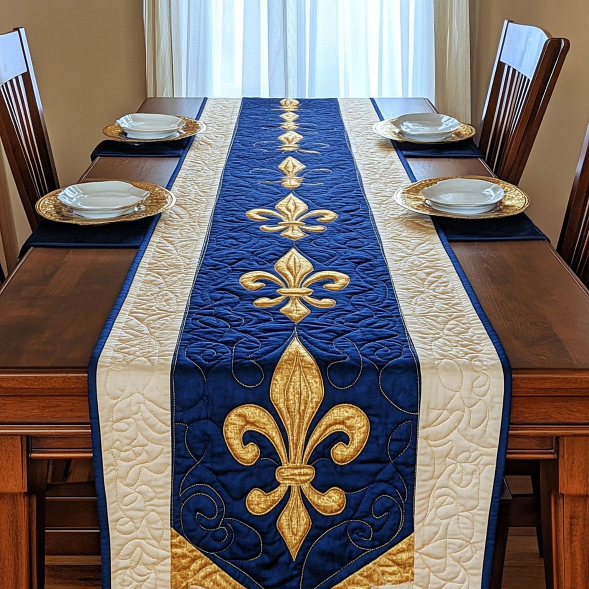 Bloom of Power Quilted Table Runner NCU0PT3635 – Vantique