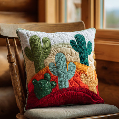 Blooming Desert Trail Quilted Pillow Case NCU0PT8767