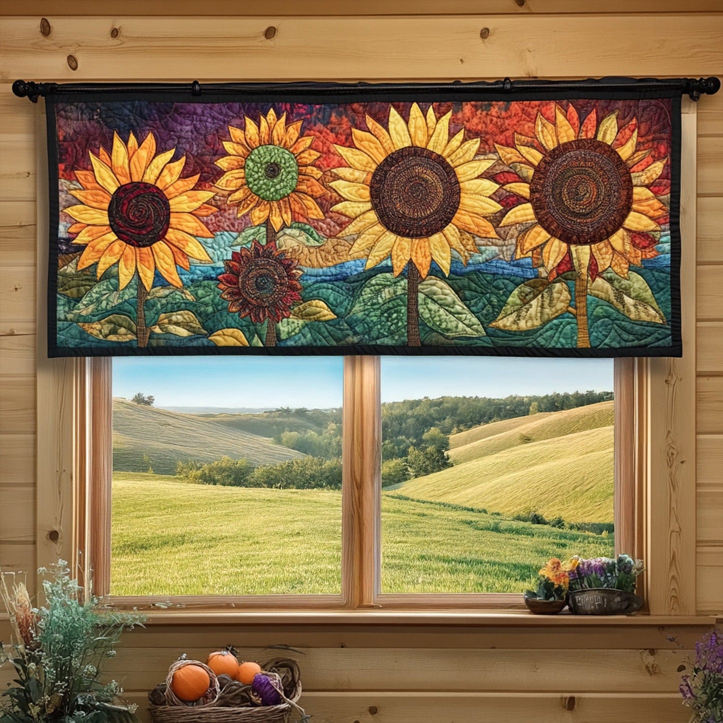 Bloomscape Journey Quilted Valance NCU0PT5325