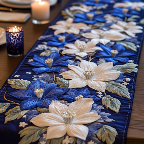 Blossom Charm Quilted Table Runner NCU0VH4471