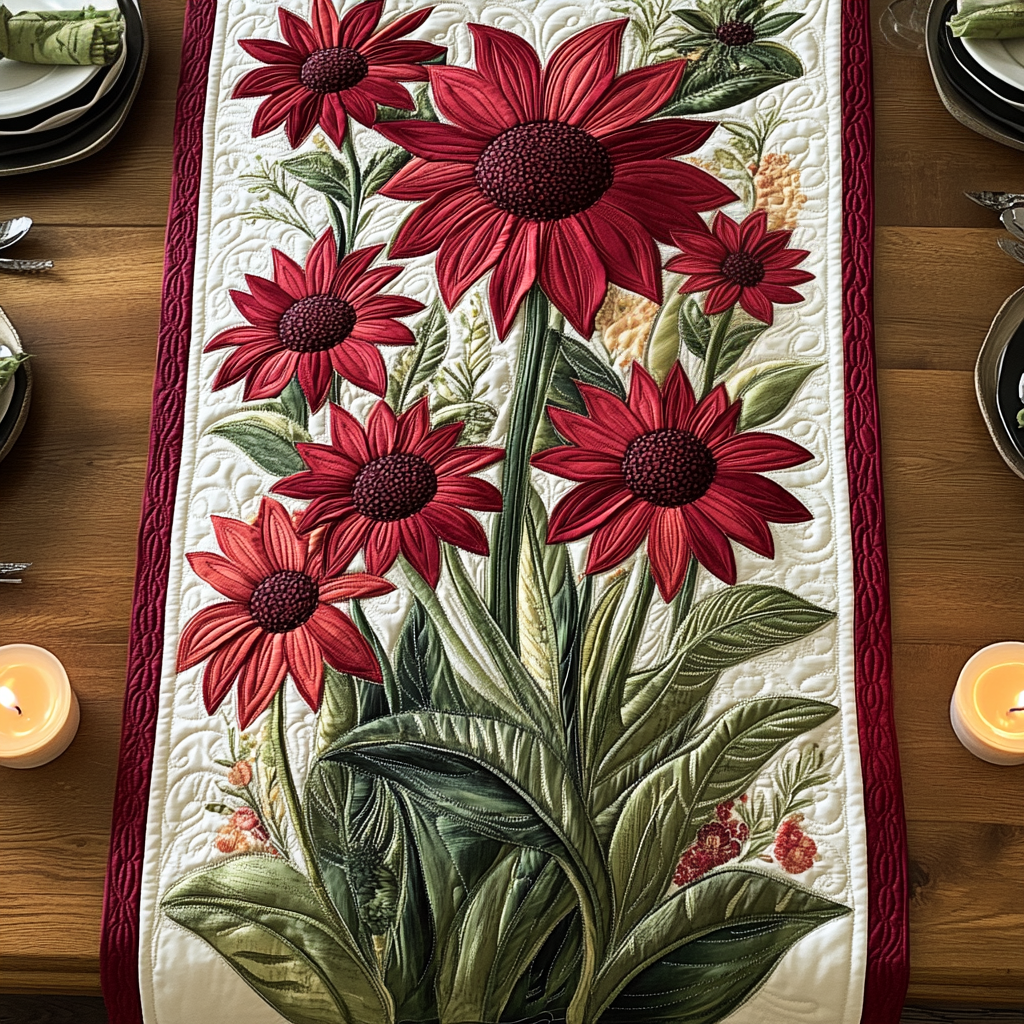Blossom Dream Quilted Table Runner NCU0VH4463 – Vantique