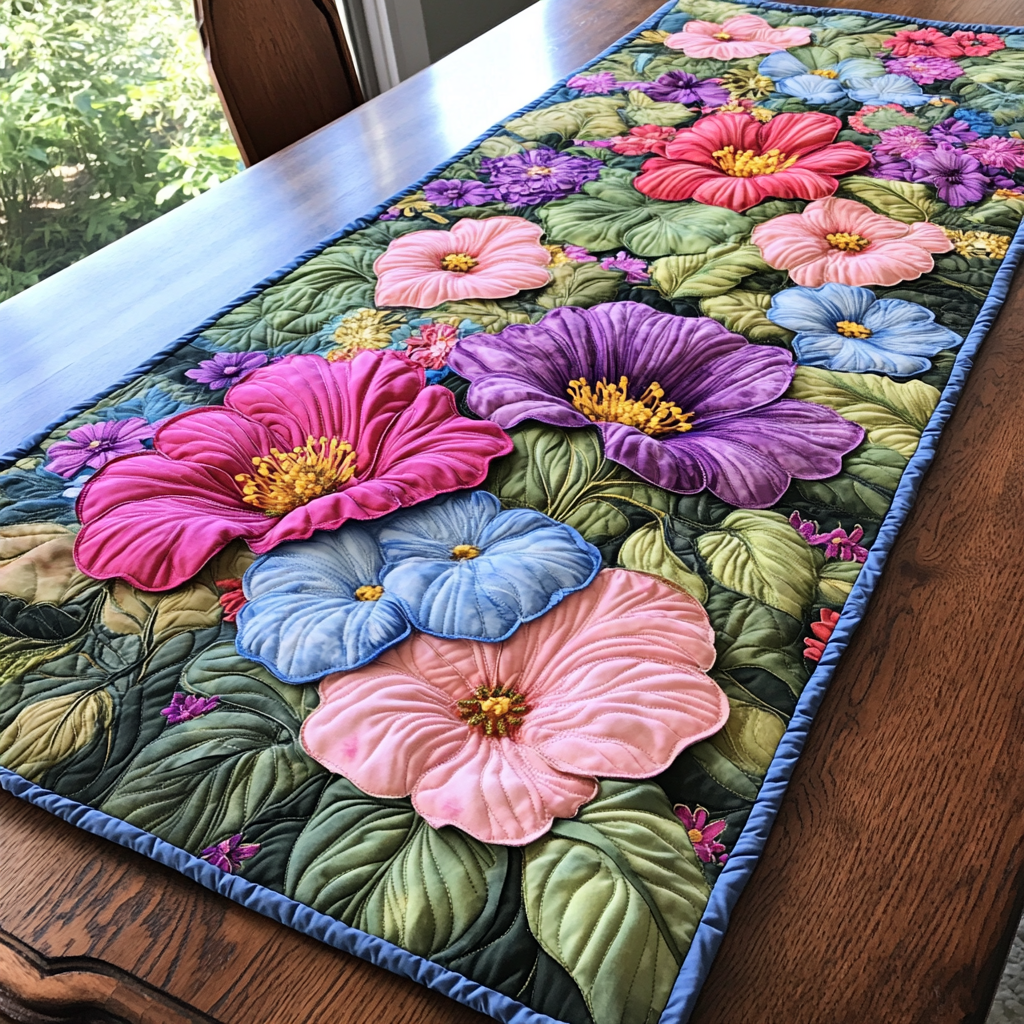 Blossom Dreams Quilted Table Runner NCU0DK6117 – Vantique