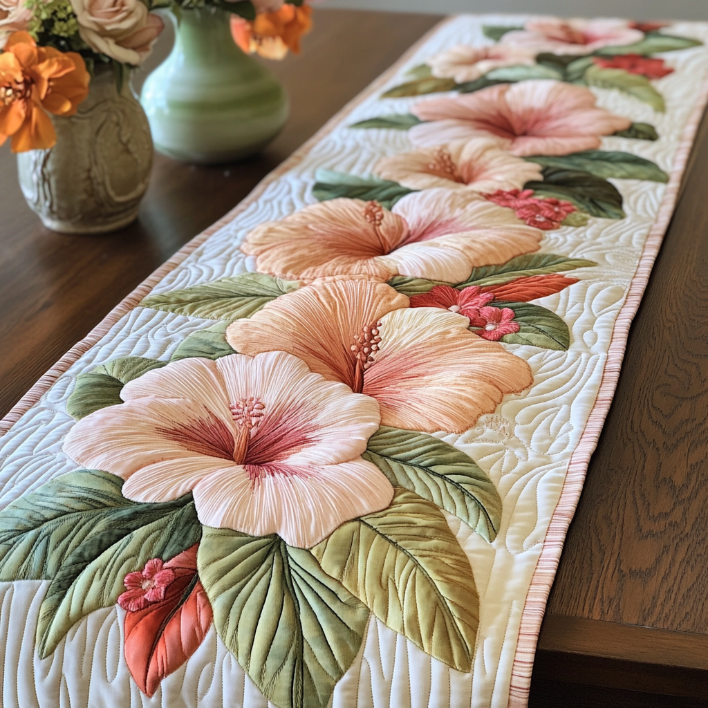 Blossom Lane Quilted Table Runner NCU0VL1790 – Vantique