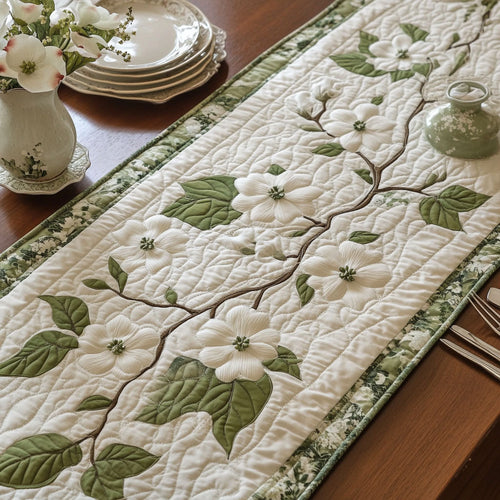 Blossoming Peace Quilted Table Runner NCU0PT6600