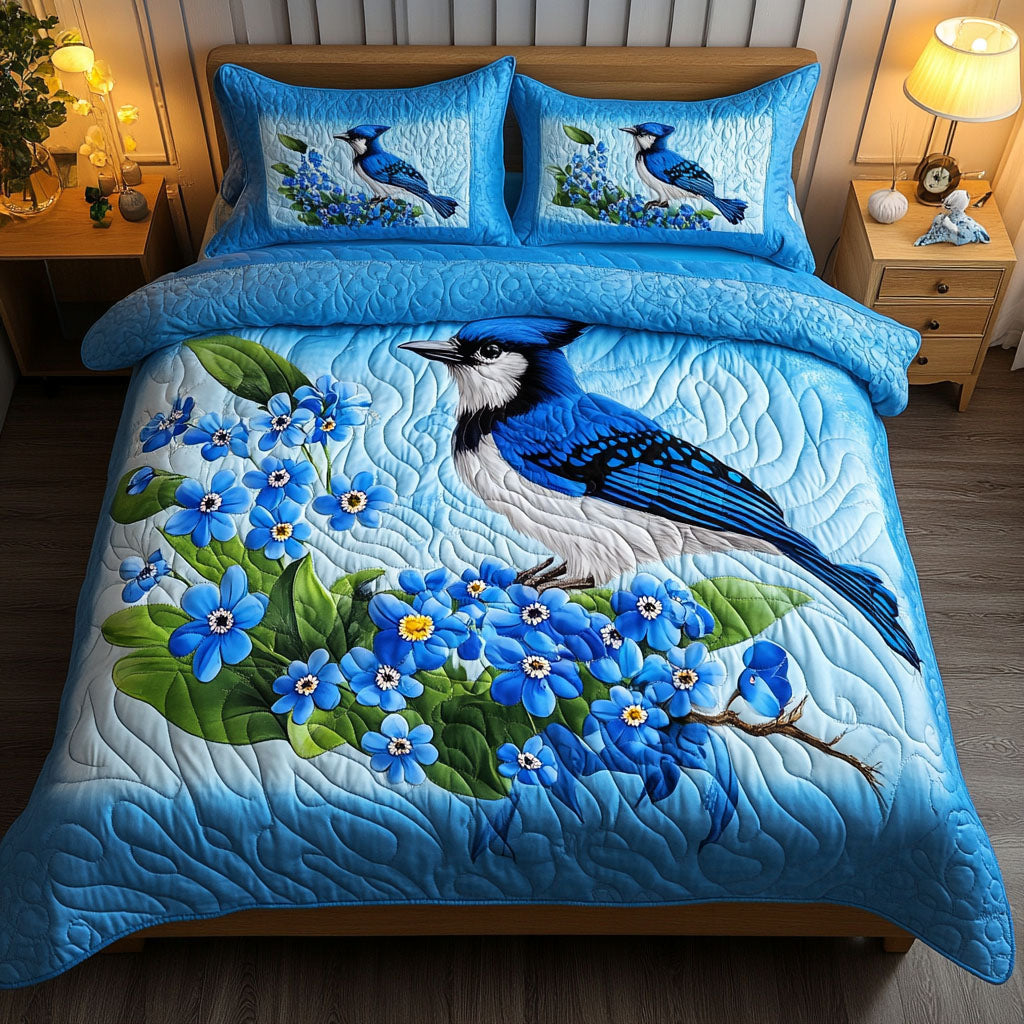 Hens Collection 3-Piece Quilted Bedding Set NCU0TH880